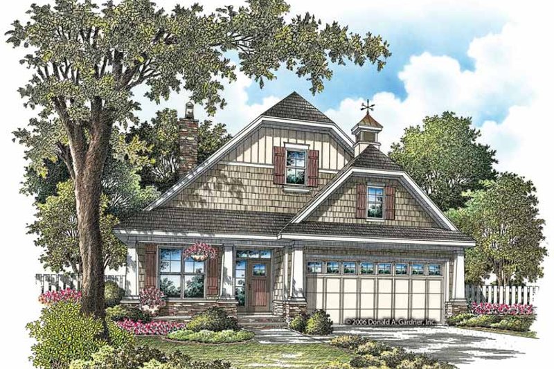 Architectural House Design - Exterior - Front Elevation 3 for Craftsman House Plan #929-869 - 3 bed, 3 bath