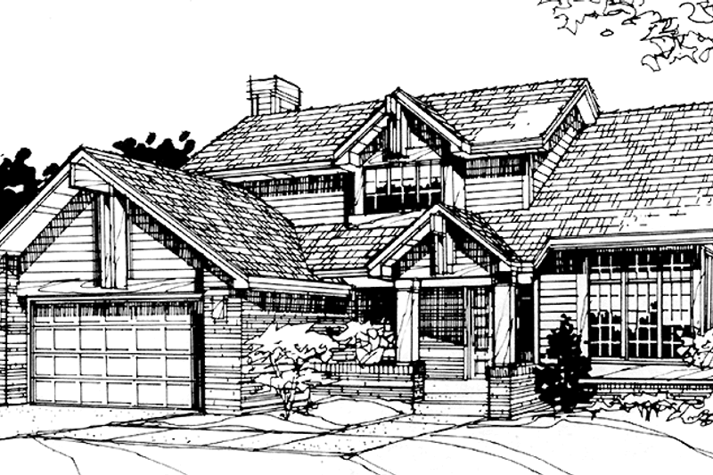 Home Plan - Country Exterior - Front Elevation Plan #320-1145