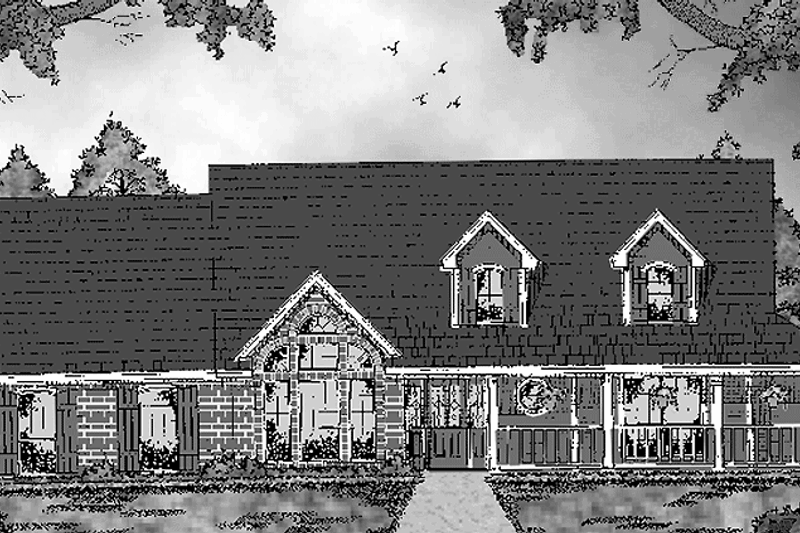 House Plan Design - Country Exterior - Front Elevation Plan #42-634