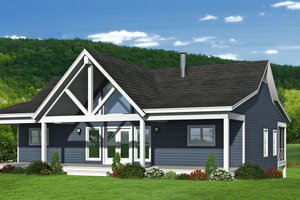 Country Exterior - Front Elevation Plan #932-310