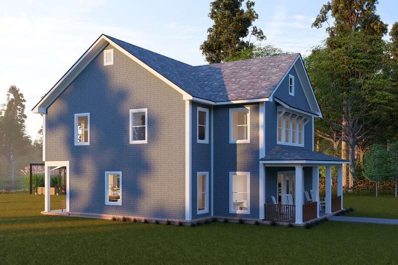 Dream House Plan - Exterior - Other Elevation 3 for Cottage House Plan #513-2335 - 4 bed, 3.5 bath