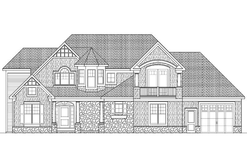 Home Plan - Exterior - Front Elevation 3 for Country House Plan #328-351 - 3 bed, 2.5 bath