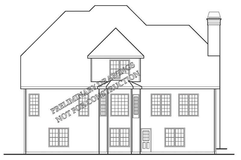 Dream House Plan - Exterior - Rear Elevation for European House Plan #927-190 - 4 bed, 3.5 bath