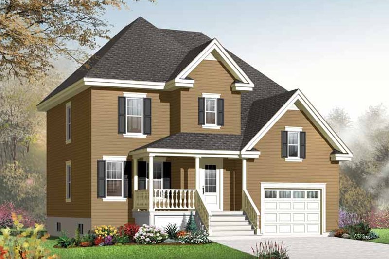 Country Style House Plan - 3 Beds 2 Baths 1795 Sq/Ft Plan #23-2538 ...