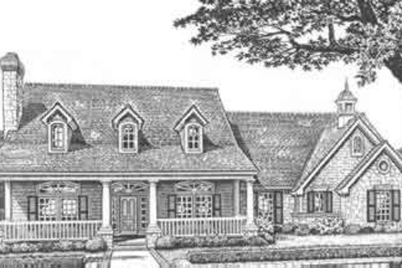 Home Plan - Farmhouse Exterior - Front Elevation Plan #310-416
