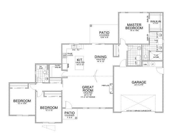 Contemporary Floor Plan - Main Floor Plan #112-205