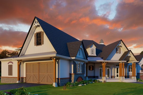 Exterior - Other Elevation for Craftsman House Plan #54-563 - 3 bed, 2.5 bath
