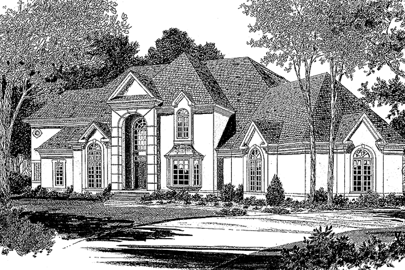 Dream House Plan - Traditional Exterior - Front Elevation Plan #453-194