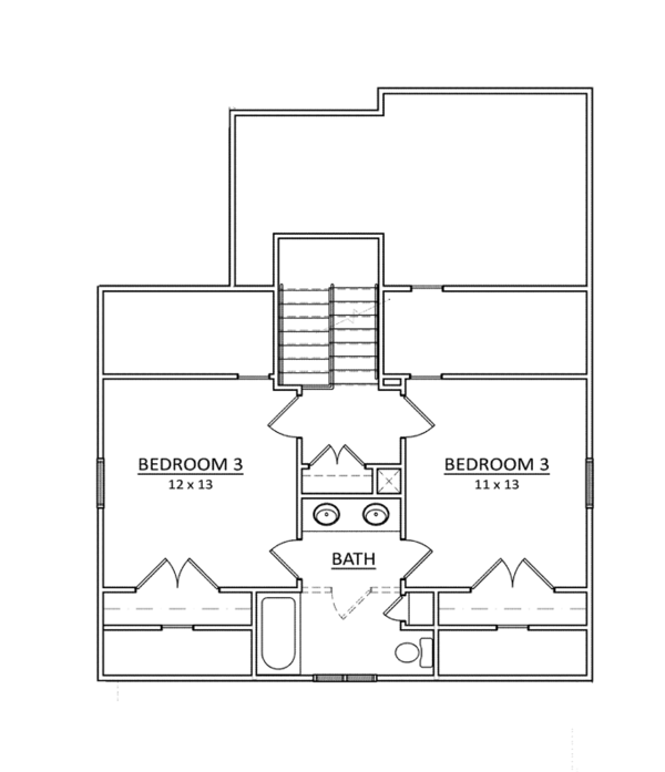 House Plan Design - Craftsman Floor Plan - Upper Floor Plan #936-8