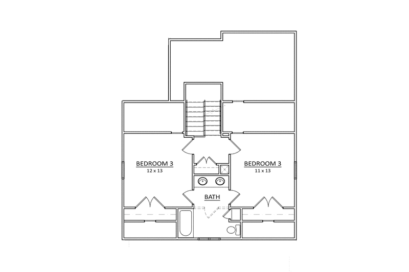 Dream House Plan - Floor Plan - Upper Floor for Craftsman House Plan #936-8 - 3 bed, 2.5 bath