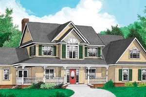 Country Exterior - Front Elevation Plan #11-270