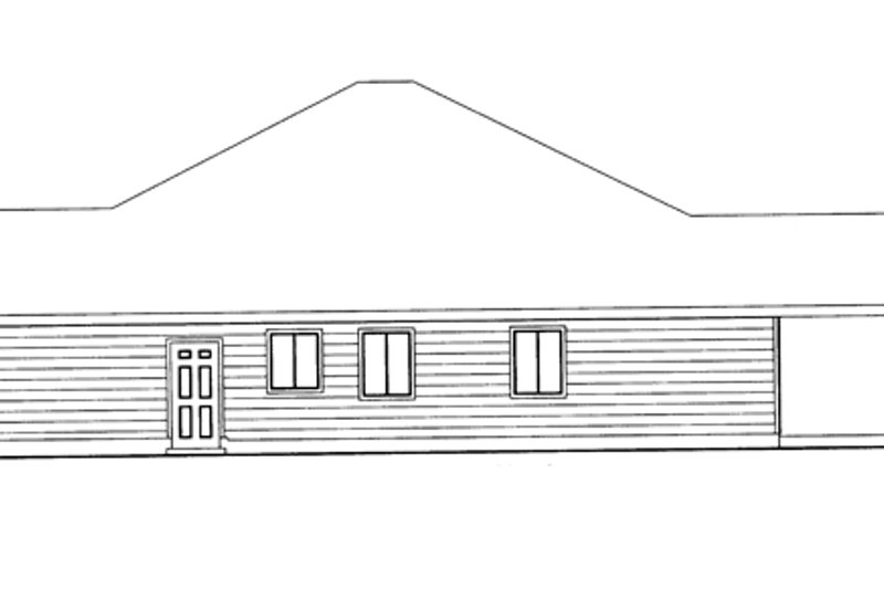 Home Plan - Exterior - Other Elevation for Ranch House Plan #117-852 - 3 bed, 2 bath