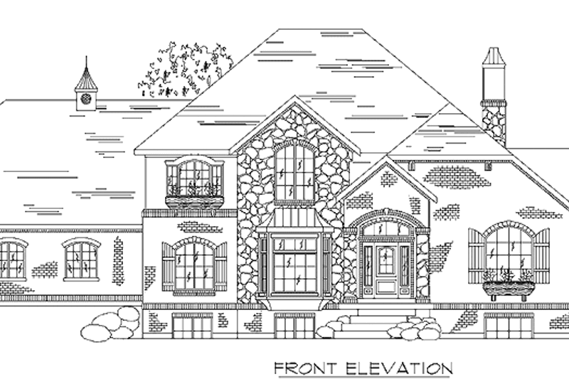 Dream House Plan - Country Exterior - Front Elevation Plan #945-51