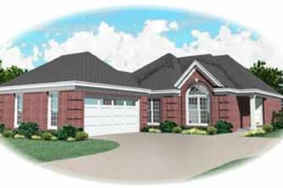 Exterior - Front Elevation for Traditional House Plan #81-284 - 2 bed, 2 bath