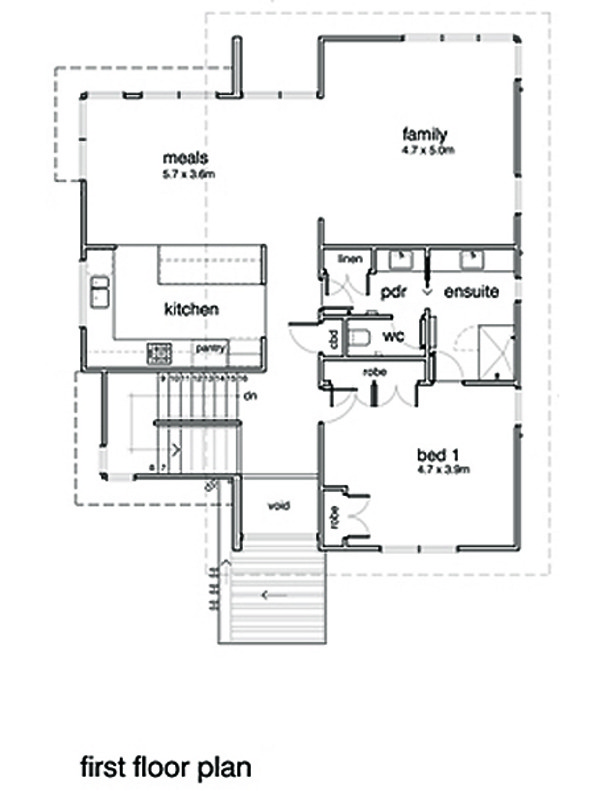 Modern Floor Plan - Main Floor Plan #496-20
