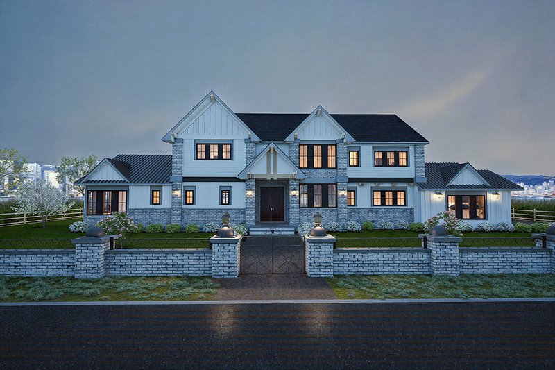 Classical Style House Plan - 4 Beds 4.5 Baths 4772 Sq/Ft Plan #1101-41