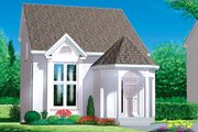 Cottage Style House Plan - 2 Beds 1.5 Baths 1110 Sq/Ft Plan #25-2039 