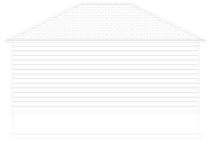 House Blueprint - Exterior - Rear Elevation for Traditional House Plan #1060-231, 0 bath