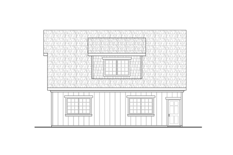 Architectural House Design - Exterior - Other Elevation 1 for Craftsman House Plan #124-1326, 1 bath