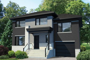 Contemporary Exterior - Front Elevation Plan #25-4733