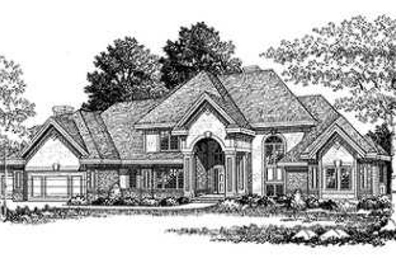 House Design - European Exterior - Front Elevation Plan #70-536