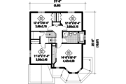 Victorian Style House Plan - 4 Beds 1 Baths 1787 Sq/Ft Plan #25-4689 