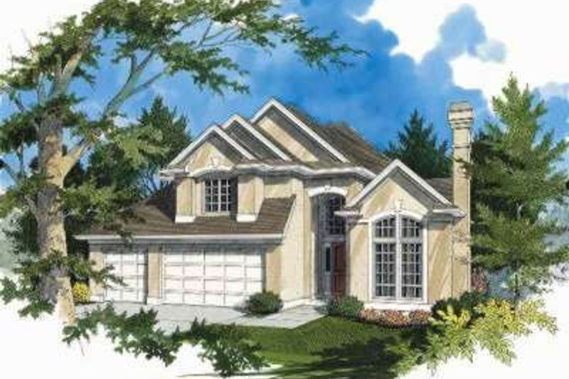 Dream House Plan - Mediterranean Exterior - Front Elevation Plan #48-177