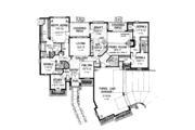 European Style House Plan - 4 Beds 3 Baths 2710 Sq/Ft Plan #310-867 