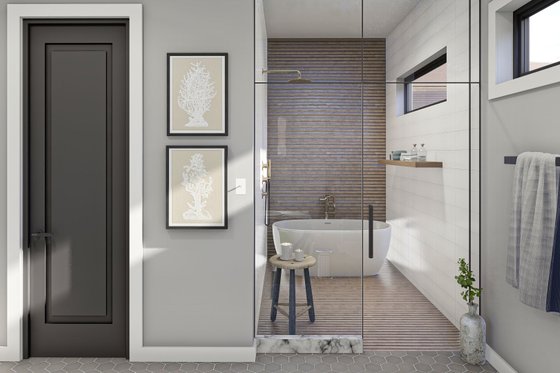 Interior - Master Bathroom 1 for Barndominium House Plan #455-251 - 4 bed, 2 bath