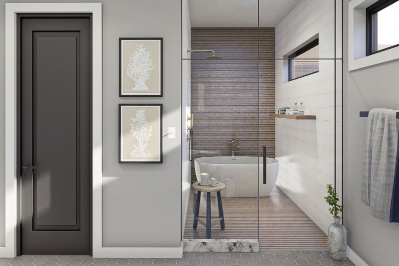 House Design - Interior - Master Bathroom 1 for Barndominium House Plan #455-251 - 4 bed, 2 bath