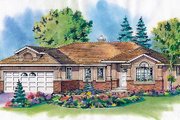 Traditional Style House Plan - 2 Beds 2 Baths 1293 Sq/Ft Plan #18-1004 