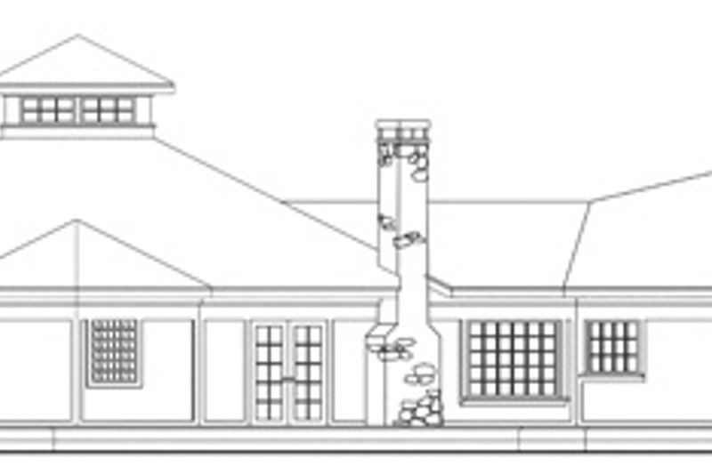 Home Plan - Exterior - Rear Elevation for Traditional House Plan #124-146 - 3 bed, 2.5 bath