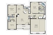 Craftsman Style House Plan - 3 Beds 2 Baths 1550 Sq/Ft Plan #427-5 