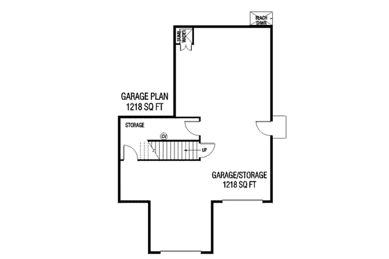 Floor Plan - Other Floor House Plan #60-625 - 3 bed, 2 bath