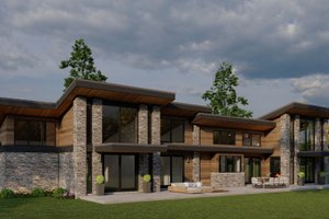 Modern Exterior - Front Elevation Plan #923-413