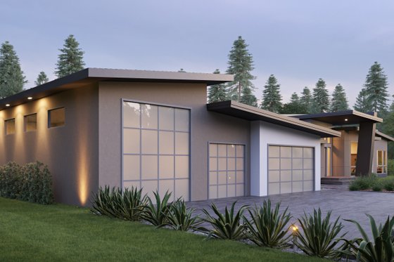 Exterior - Other Elevation for Contemporary House Plan #1066-195 - 4 bed, 4.5 bath