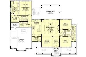 Farmhouse Floor Plan - Main Floor Plan #430-426