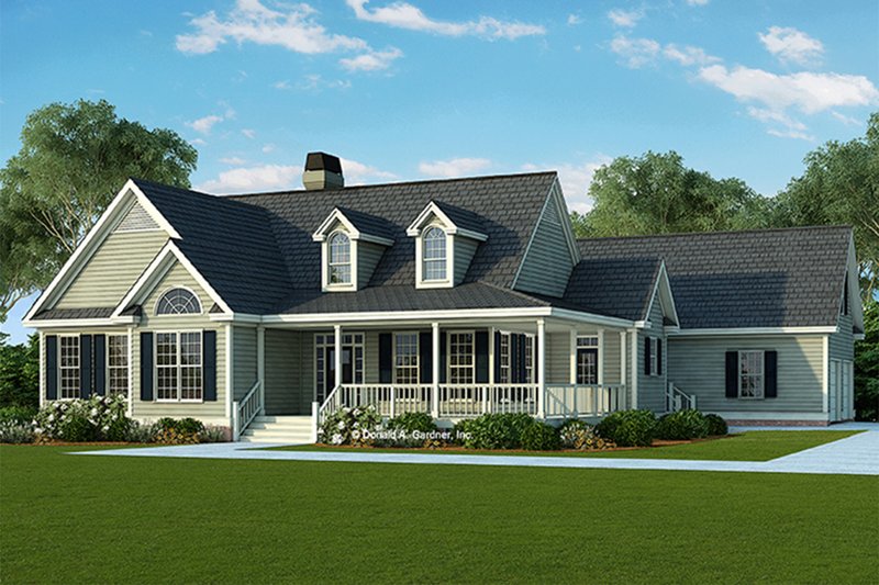 Architectural House Design - Country Exterior - Front Elevation Plan #929-790