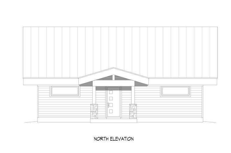 House Plan Design - Exterior - Front Elevation 3 for Modern House Plan #932-739 - 2 bed, 2.5 bath
