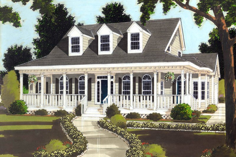 Architectural House Design - Classical Exterior - Front Elevation Plan #3-289