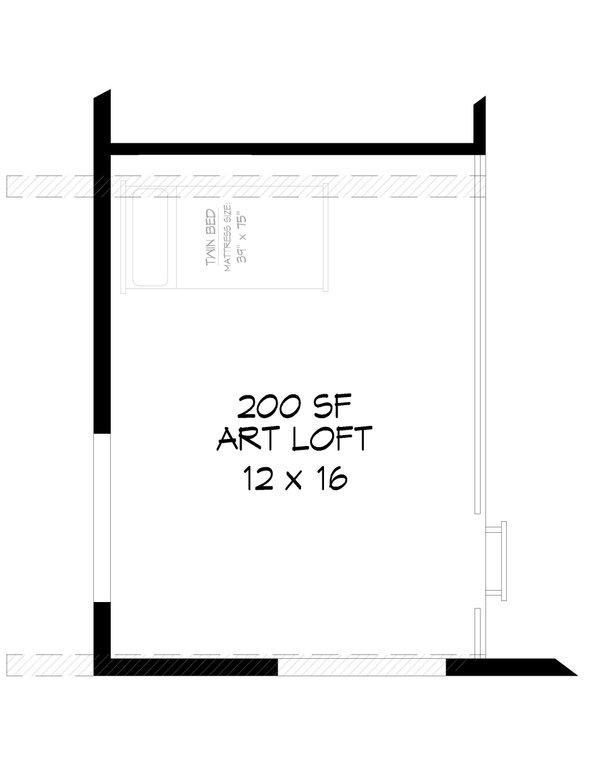 House Blueprint - Modern Floor Plan - Upper Floor Plan #932-620