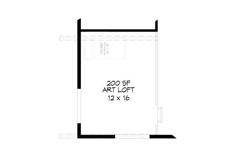 House Plan Design - Floor Plan - Upper Floor 1 for Modern House Plan #932-620 - 2 bed, 2 bath