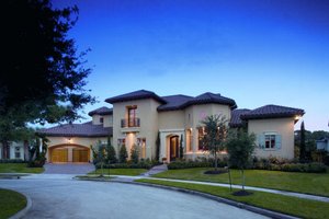 Mediterranean Exterior - Front Elevation Plan #20-2141