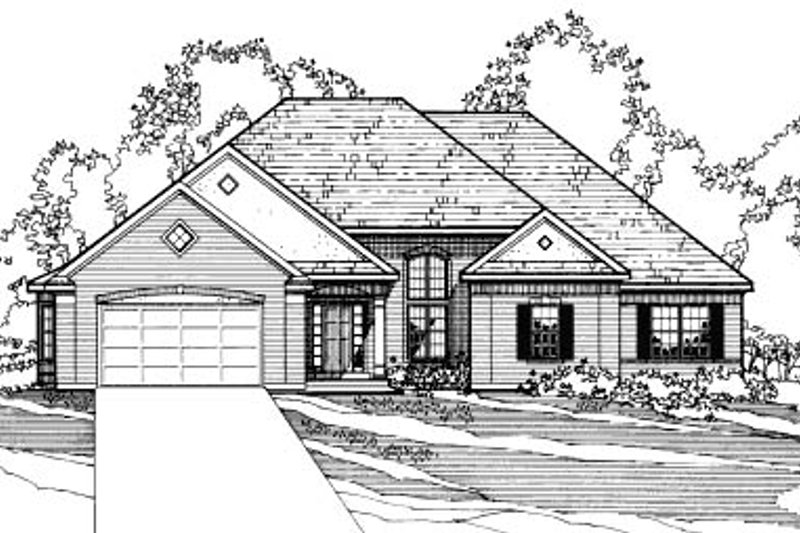 Dream House Plan - Traditional Exterior - Front Elevation Plan #31-116