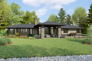 Modern Style House Plan - 4 Beds 3 Baths 2911 Sq/Ft Plan #48-1135 