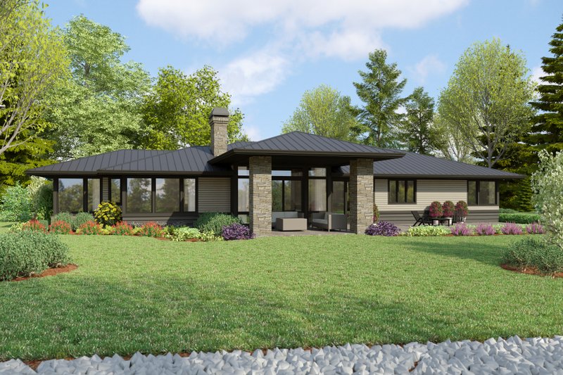 Modern Style House Plan - 4 Beds 3 Baths 2911 Sq/Ft Plan #48-1135