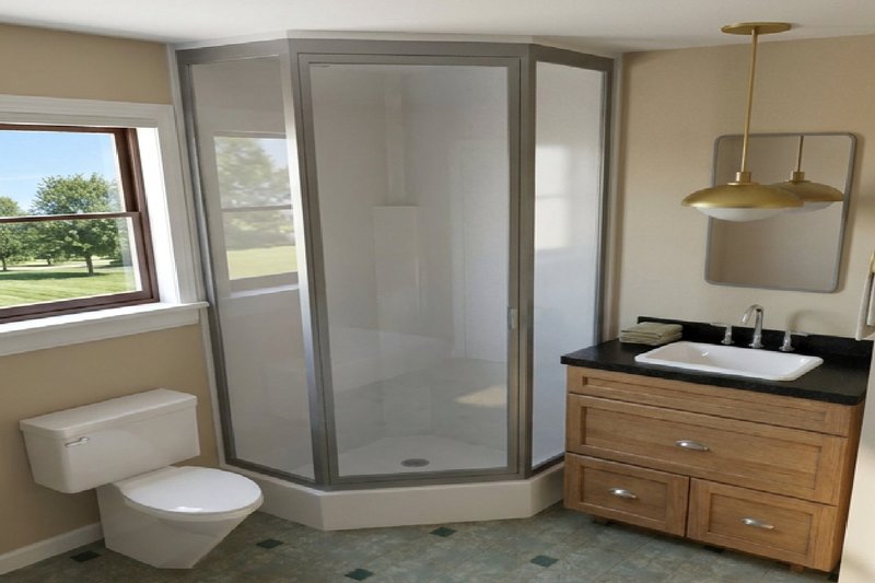 Dream House Plan - Interior - Master Bathroom for Cabin House Plan #126-181 - 2 bed, 2 bath