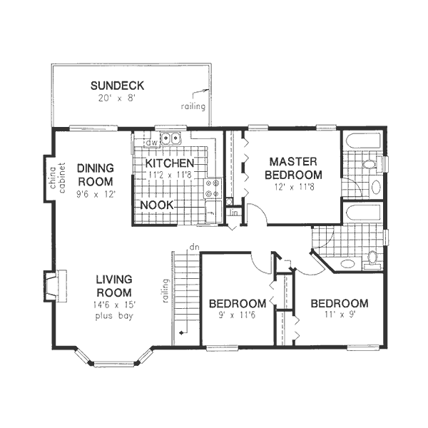 Home Plan - Traditional Floor Plan - Main Floor Plan #18-9231