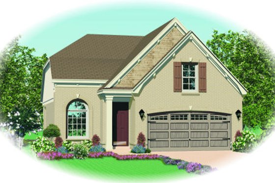 Exterior - Front Elevation for Traditional House Plan #81-13642 - 3 bed, 2.5 bath