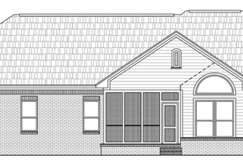 Home Plan - Exterior - Rear Elevation for Traditional House Plan #21-139 - 3 bed, 2 bath